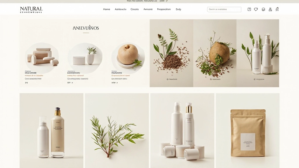 Naturkosmetik Onlineshop mit Produktkategorien